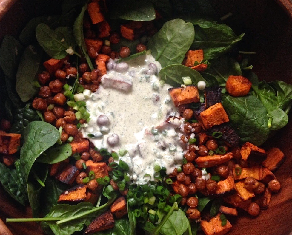 Roasted Chickpea and Sweet Potato Salad