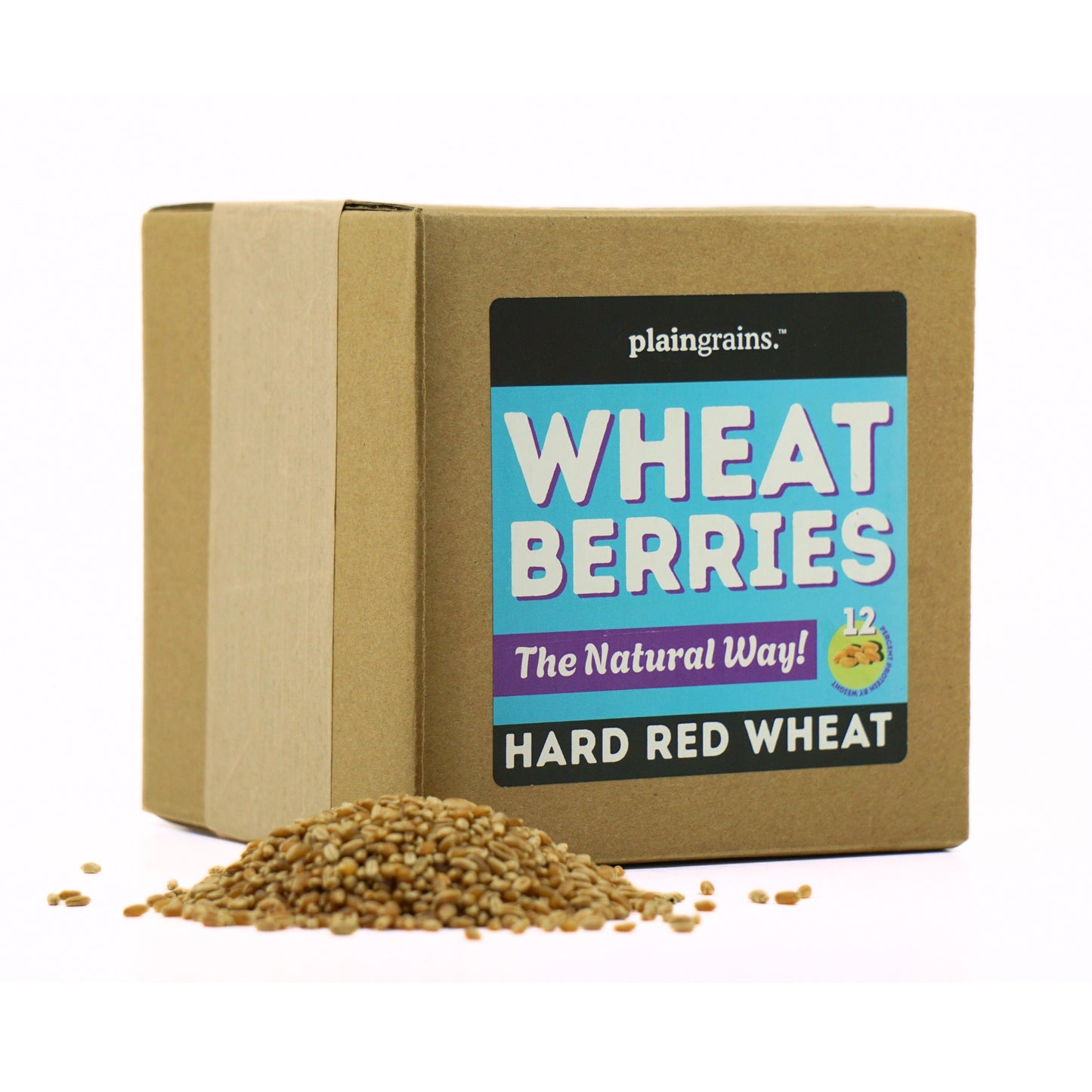 5.5 LB Dry Organic Hard Red Winter Wheat Berries | Single Box