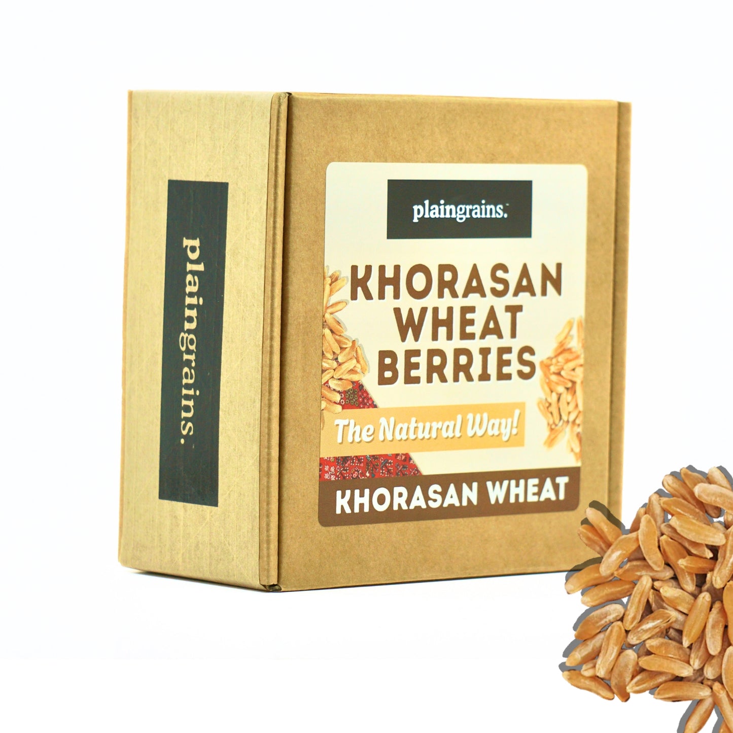 2.5 LB Dry Organic Khorasan Wheat Berries - The Natural Way | Single Box
