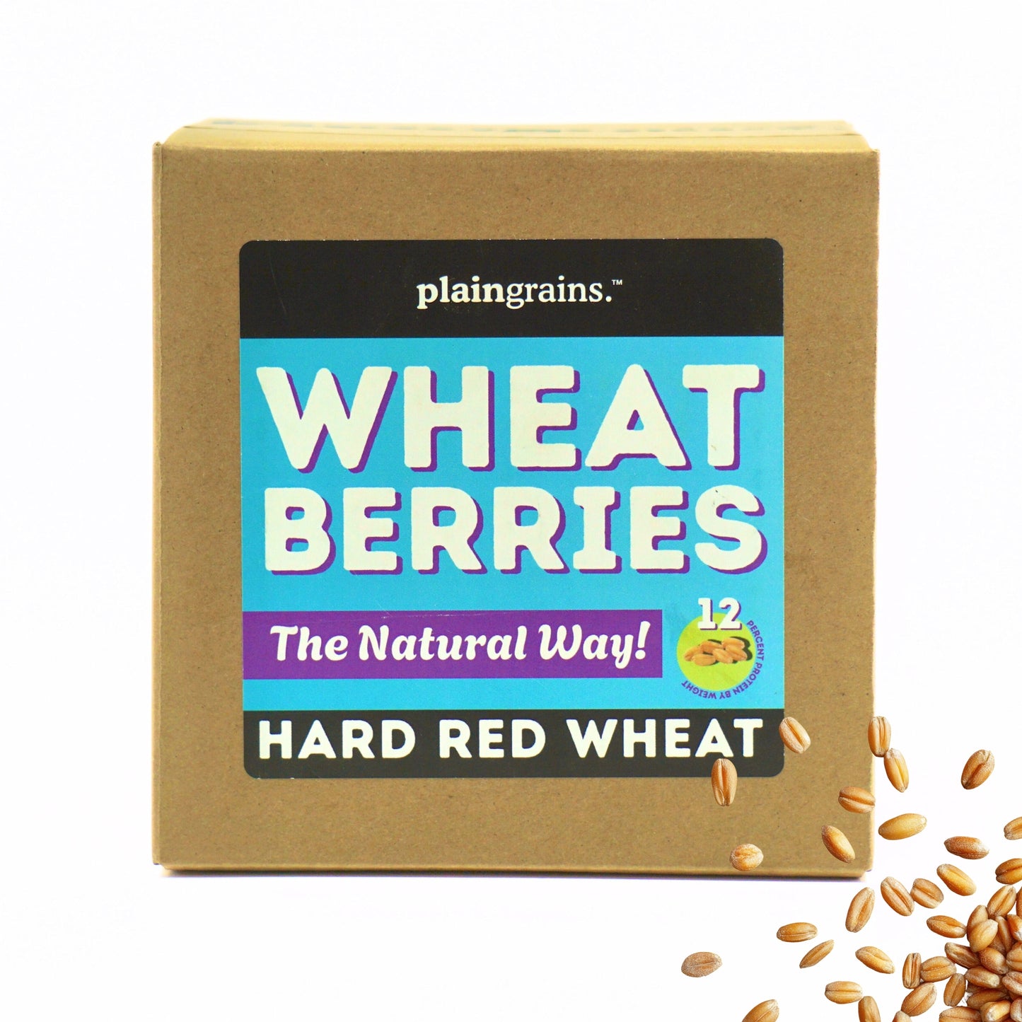 5.5 LB Dry Organic Hard Red Winter Wheat Berries | Single Box