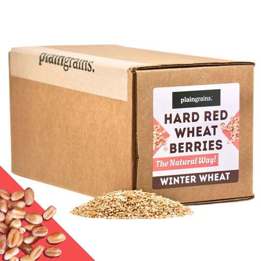 11 LB Dry Organic Hard Red Spring Wheat Berries | Single Box