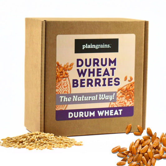 2.5 LB Dry Organic Durum Wheat Berries - The Natural Way | Single Box