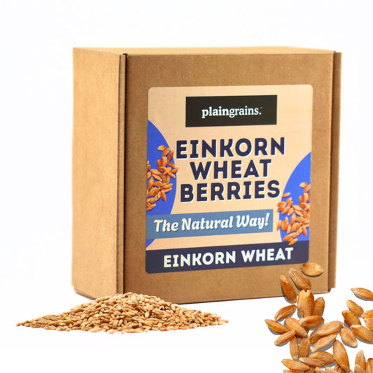2.5 LB Dry Organic Einkorn Wheat Berries - The Natural Way | Single Box